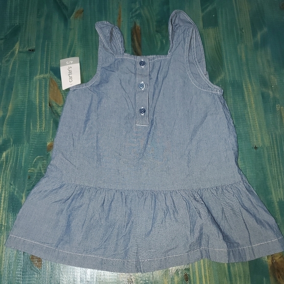 CARTER'S 2 Sleeveless ruffle tops NEW 4/5 Carters - Picture 4 of 7